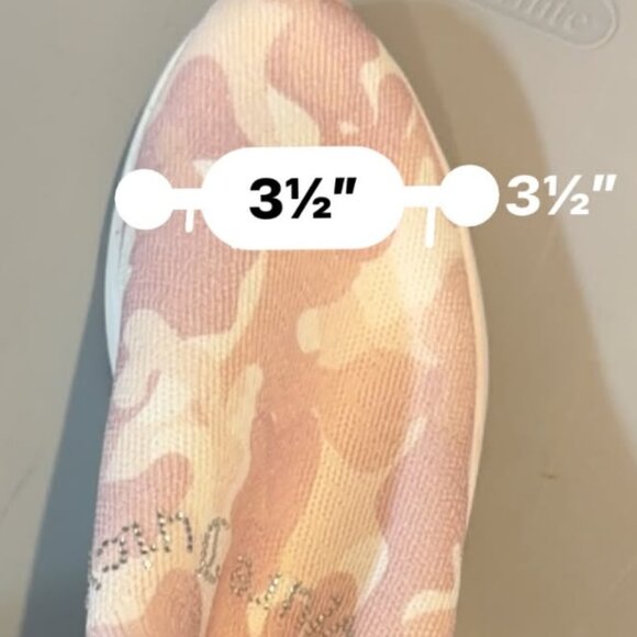 SIZE 9 Juicy Couture Avarie Knit Slip-on Joggers Sneakers - Pink Camo Studded - Picture 13 of 16